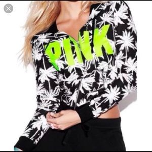 PINK Palm Tree Logo Hoodie